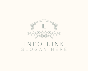 Floral Wedding Frame  logo design