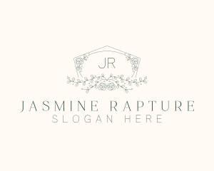 Floral Wedding Frame  logo design