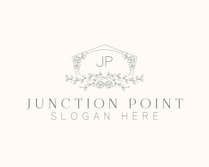 Floral Wedding Frame  logo design