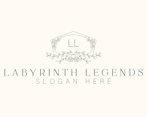 Floral Wedding Frame  logo design