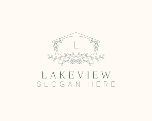 Floral Wedding Frame  logo design