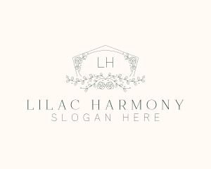 Floral Wedding Frame  logo design