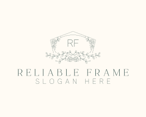 Floral Wedding Frame  logo design