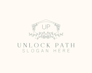 Floral Wedding Frame  logo design