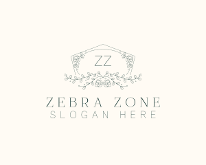 Floral Wedding Frame  logo design