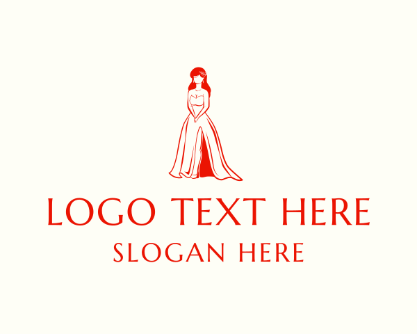 Long Gown logo example 1