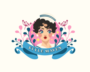 Floral Lady Sailor logo