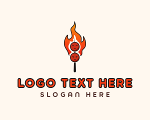 Grill Skewer Kebab  logo