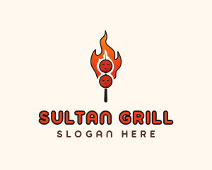 Grill Skewer Kebab  logo