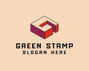 3D Pixel Letter G logo design