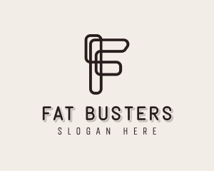 Stylish Company Letter F logo design