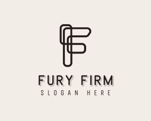 Stylish Company Letter F logo design