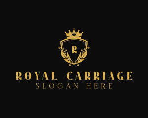 Royal Crown Wreath logo design