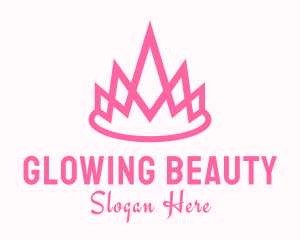 Pink Princess Crown Logo