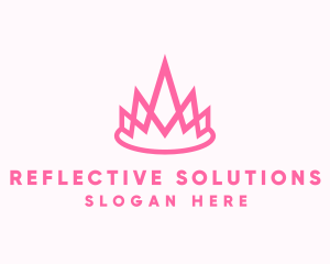 Pink Princess Crown Logo