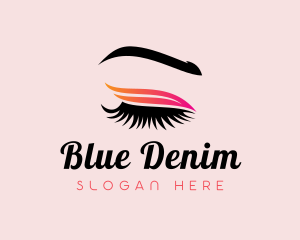 Luxury Feminine Eyebrow Eyelash Logo