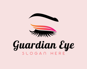 Luxury Feminine Eyebrow Eyelash logo design