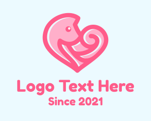 Pink Heart Fox logo