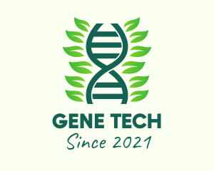 Herbal DNA Strand  logo design