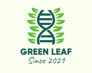 Herbal DNA Strand  logo design