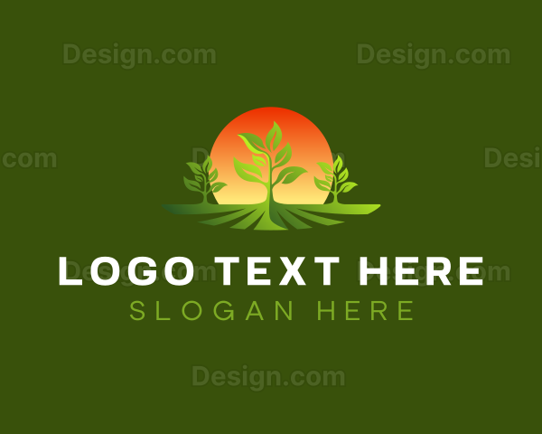 Plant Farm Landscaping Logo