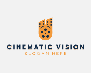 Cinema Film Reel City logo