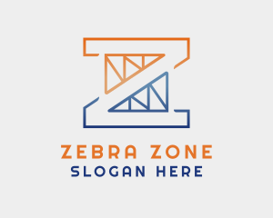 Trusses Construction Letter Z logo design