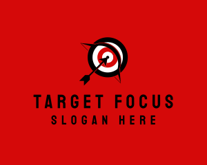 Arrow Archery Target logo design