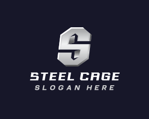 Industrial Steel Letter S logo design