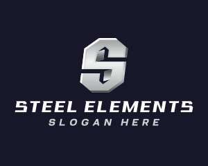 Industrial Steel Letter S logo
