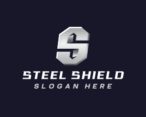 Industrial Steel Letter S logo design