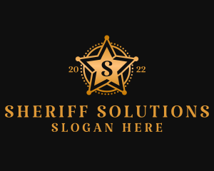 Cowboy Officer Sheriff  logo design