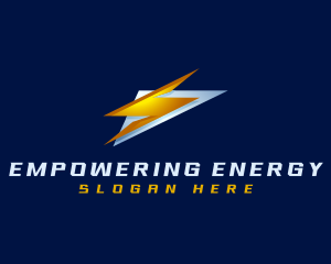 Lightning Bolt Zap logo design