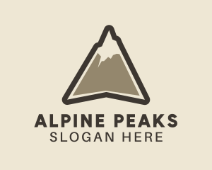 High Mountain Peak logo design