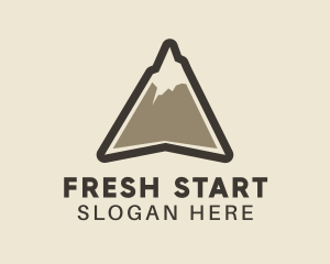 High Mountain Peak logo design