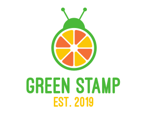 Orange Fruit Bug logo design