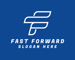 Fast Express Letter F logo design