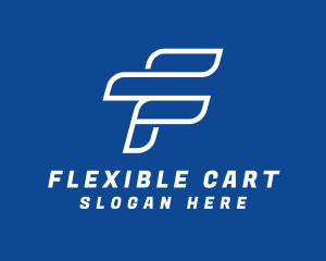 Fast Express Letter F logo design