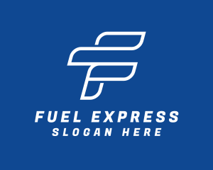 Fast Express Letter F logo design