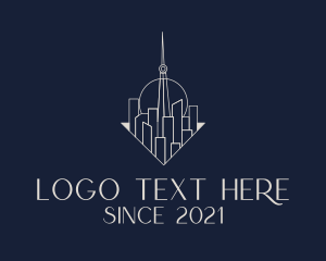 Minimalist City Tower logo