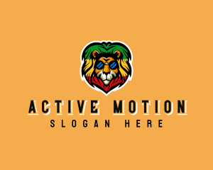 Lion Jamaican Rastafari logo design