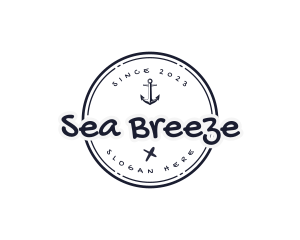 Anchor Maritime Sail logo design