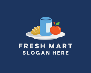 Meal Food Plate Grocery logo