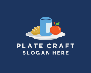 Meal Food Plate Grocery logo design