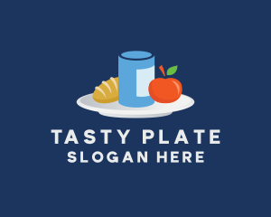 Meal Food Plate Grocery logo design