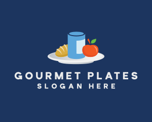 Meal Food Plate Grocery logo design