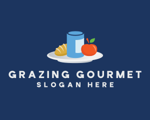 Meal Food Plate Grocery logo design