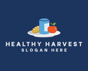 Meal Food Plate Grocery logo design