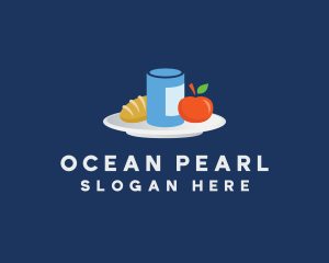 Meal Food Plate Grocery logo design