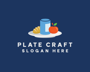 Meal Food Plate Grocery logo design